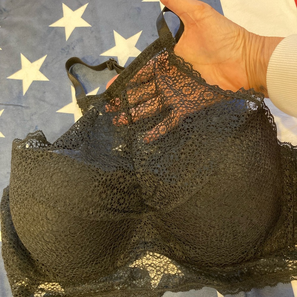 No Boundaries Lace Bralette - Dark Gray